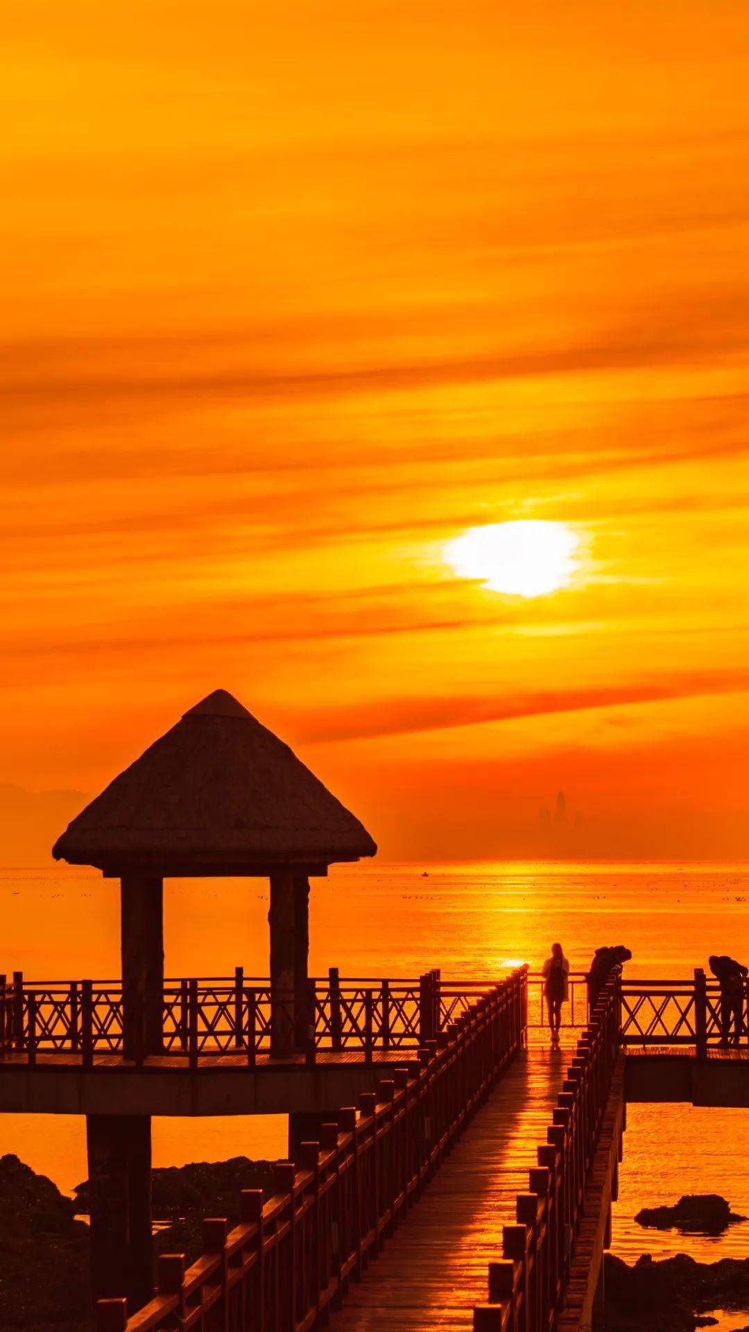 一大波烟台版壁纸高能放送,赶紧来看!_繁华都市_栈桥_霞光