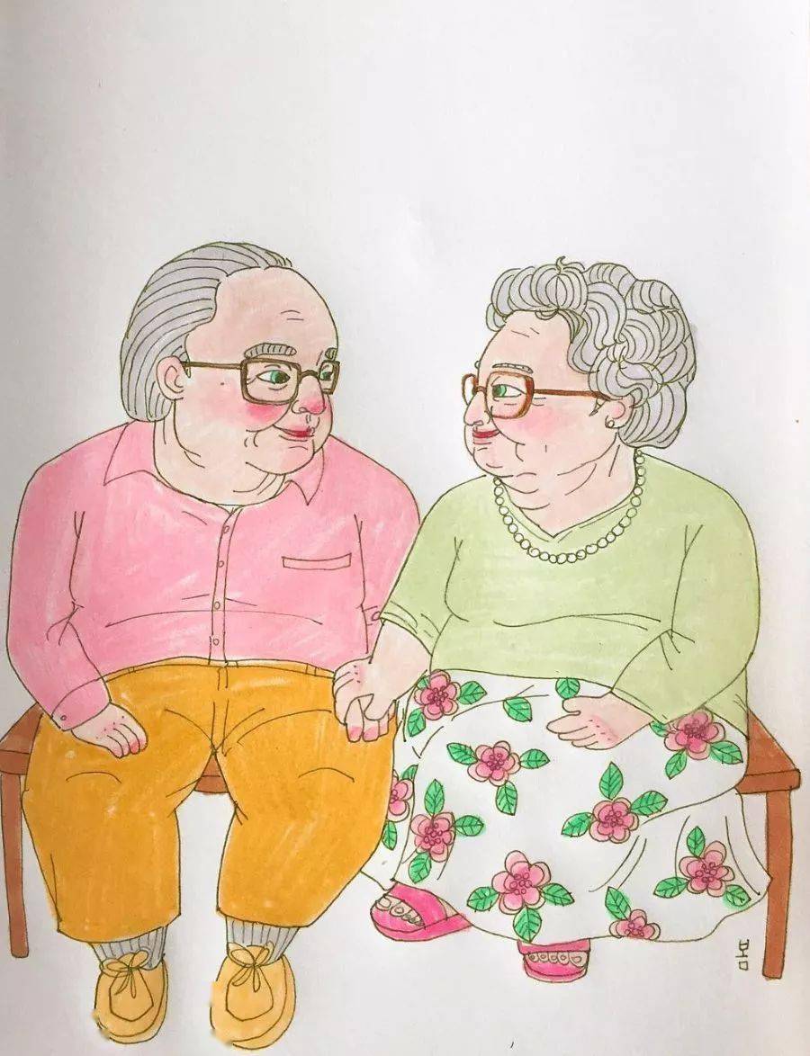 一对80岁夫妻用插画记录一生的爱情