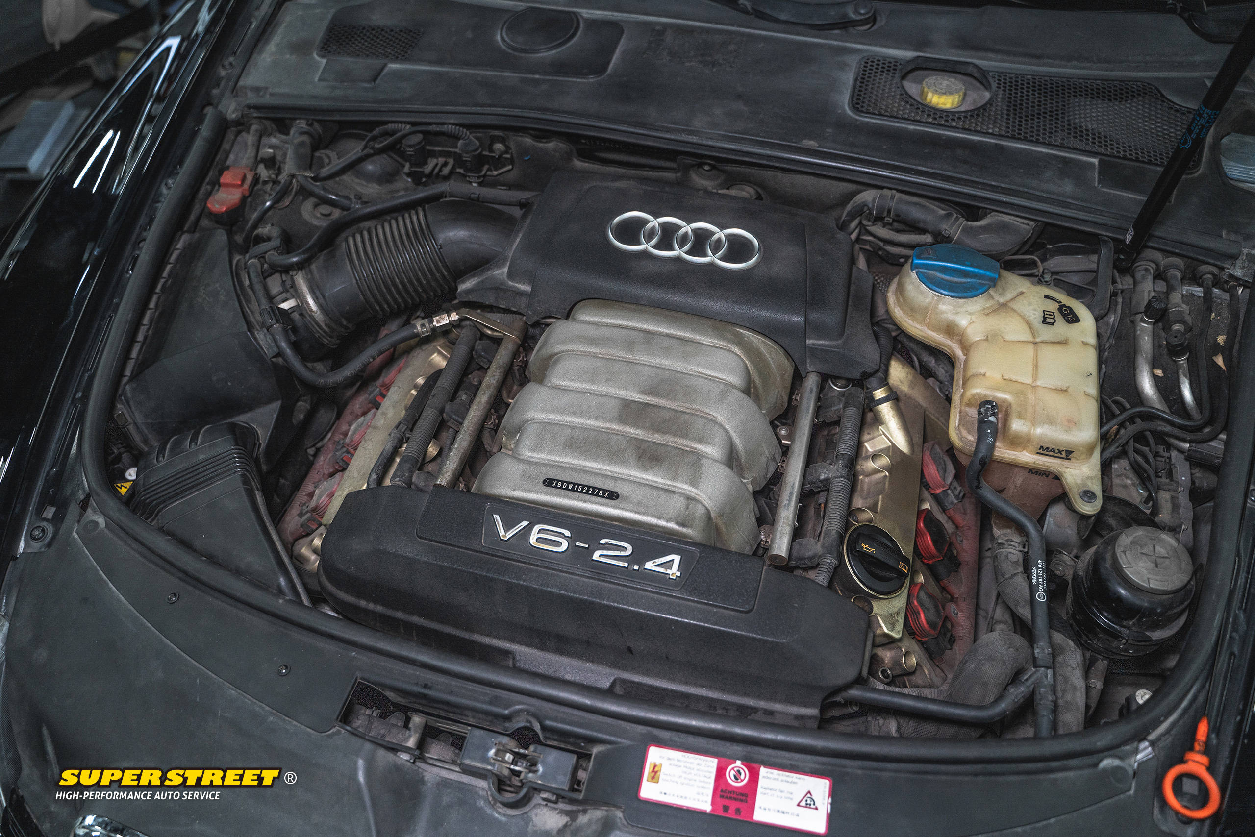 superstreet保养日记奥迪a6lc6保养换摩特81000w40全合成机油