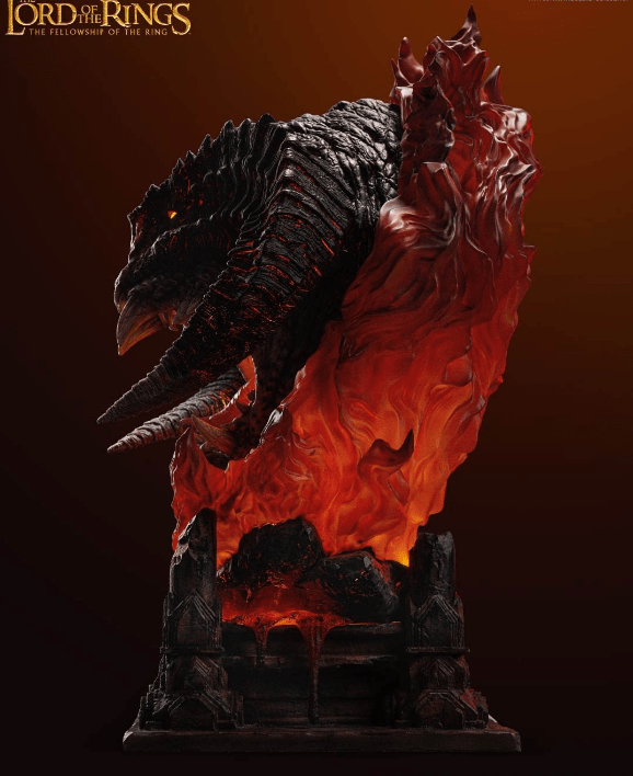 queen studios《指环王》炎魔雕像 最高售价39800元_火焰_官微_玩家