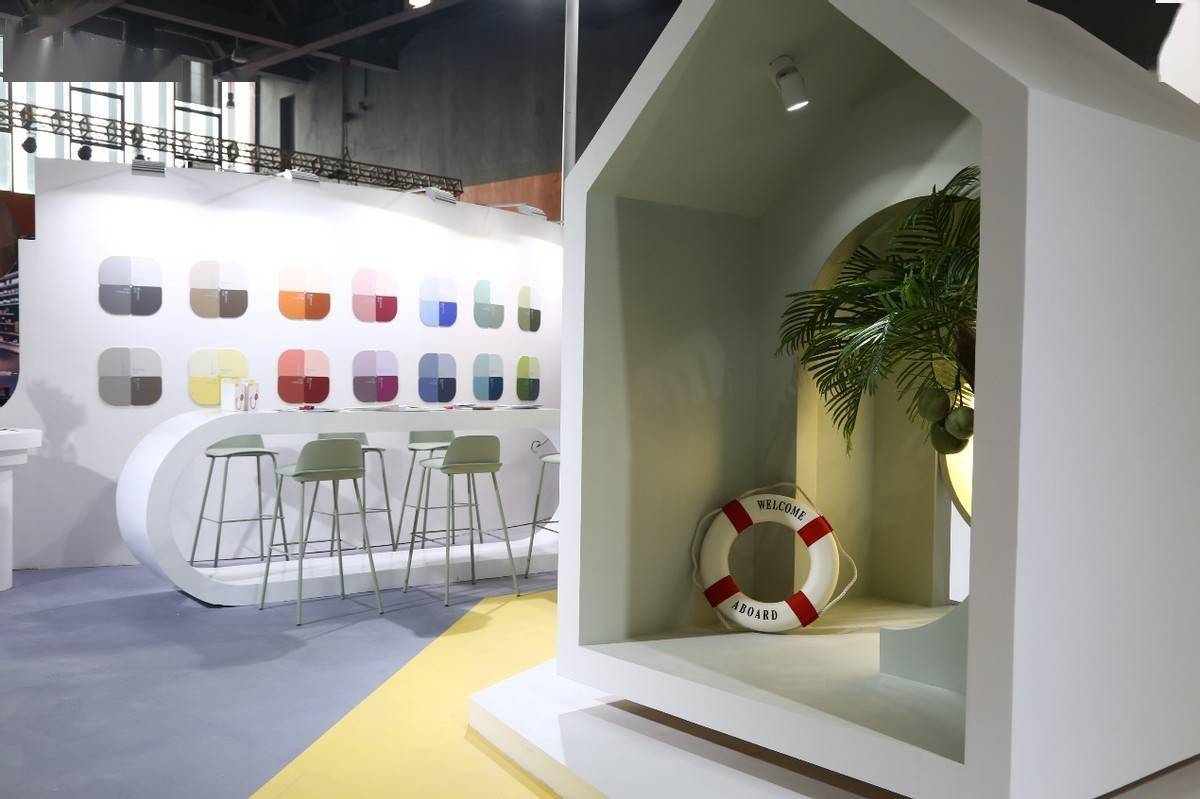 广州来自北欧灵动色彩的“青春之约”芬琳漆亮相2021广州设计周