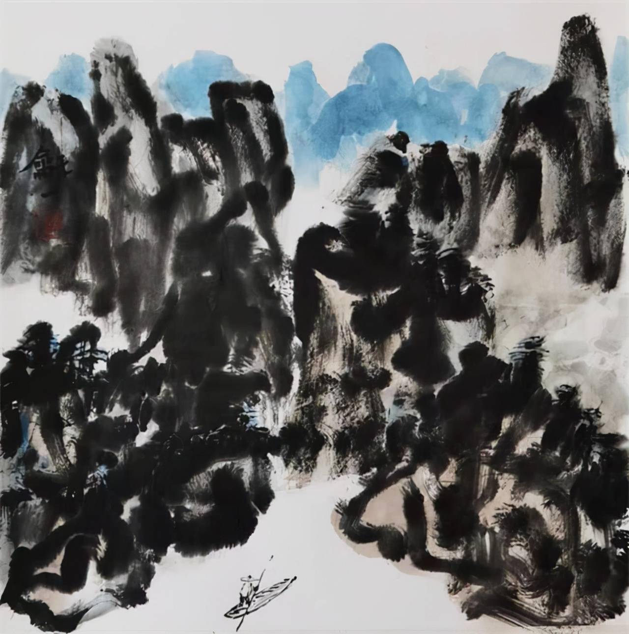艺术鉴赏网祭墨有灵的王和平手指画