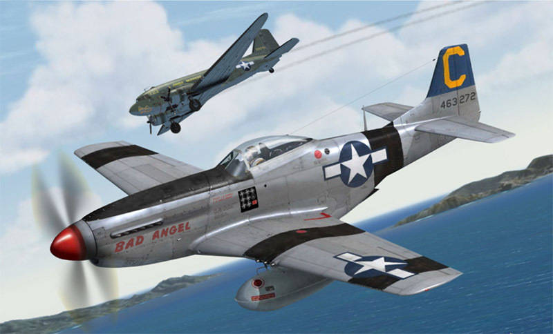 二战狗血剧情美军p51击落友军运输机不料机上载着自己未婚妻