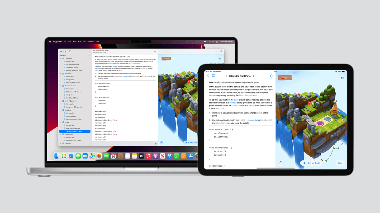 代码|苹果发布Swift Playgrounds 4，支持在iPad上为iPhone创建应用
