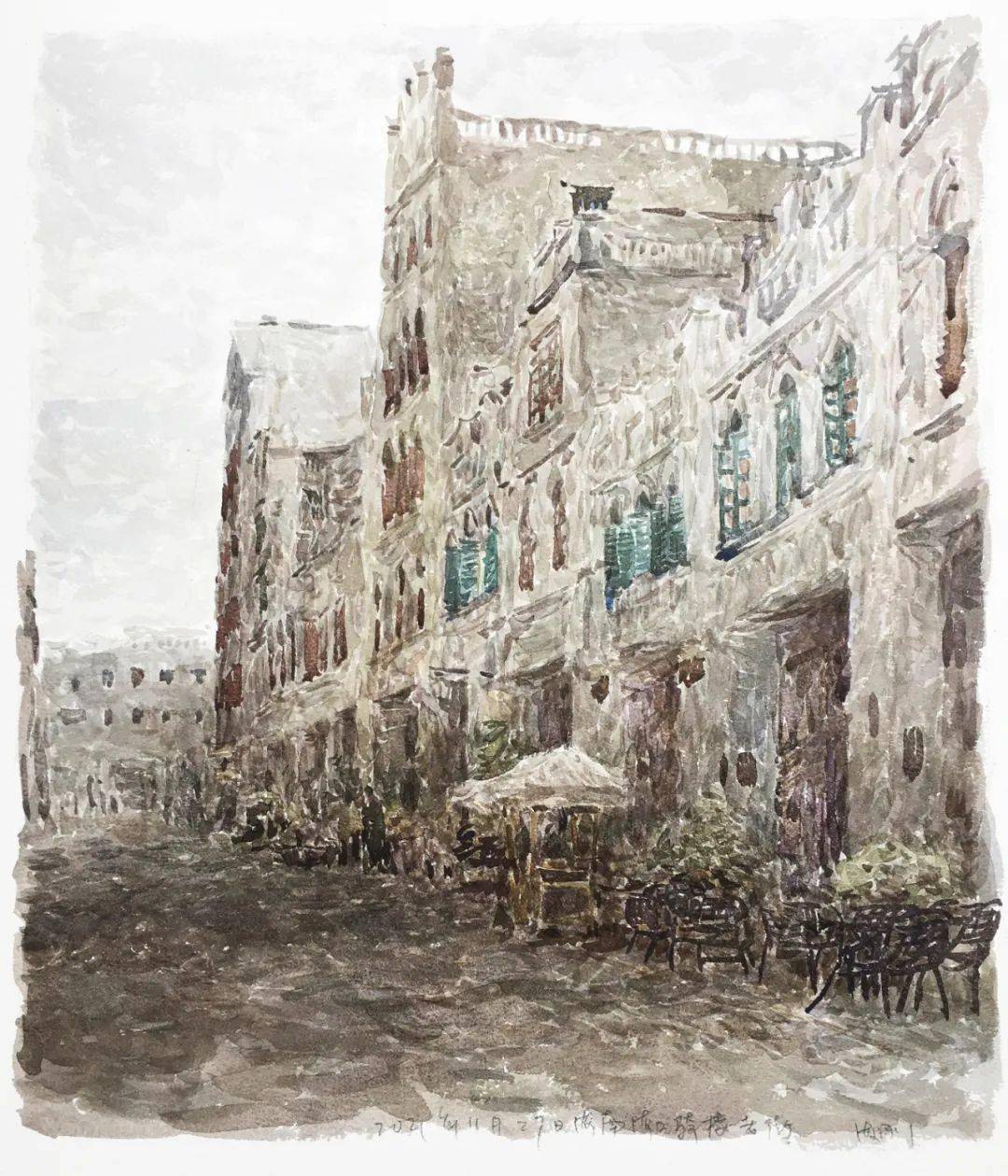 许海刚·2021水彩作品_cm_纸本_三亚