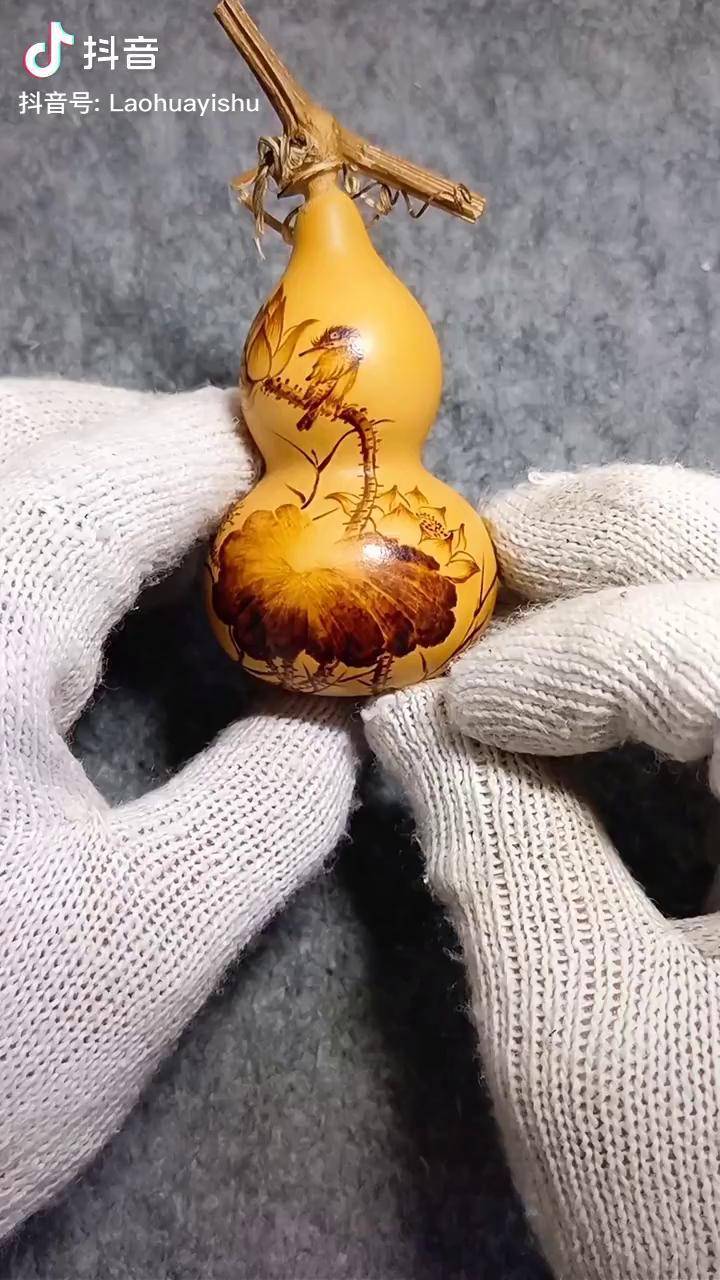 非物质文化遗产电烙铁葫芦烫画您的支持手工传统文化葫芦烙画匠人匠心