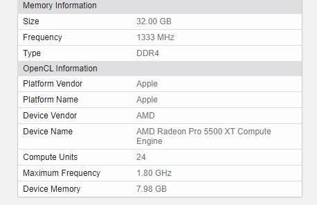苹果新款imac5500xt显卡跑分曝光超老款580