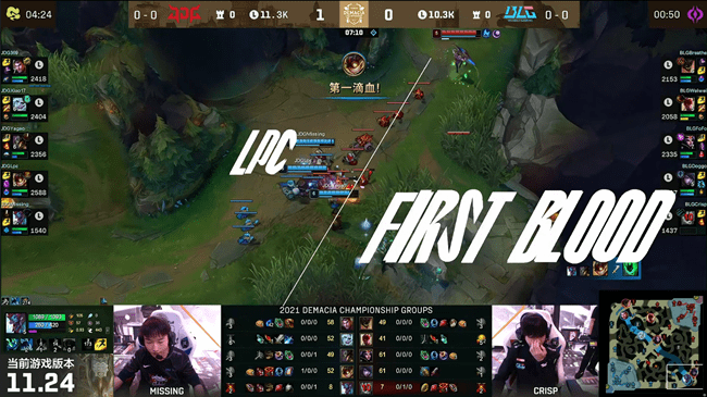 输出|LOL-德杯：Doggo贴脸输出水银秒解，BLG团战压制战胜JDG