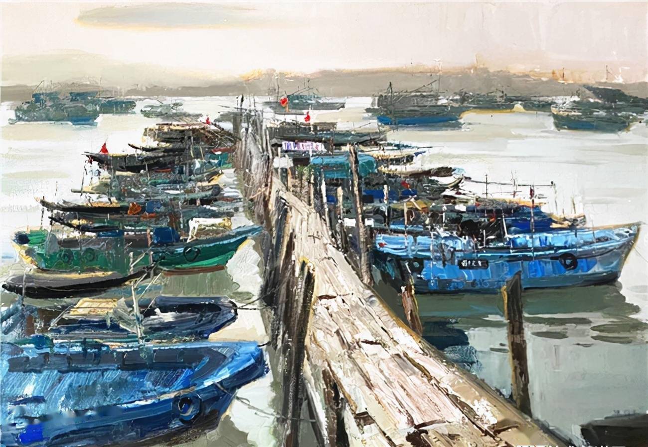 艺术鉴赏网中国油画名家陈渐与黄河之水作品赏析