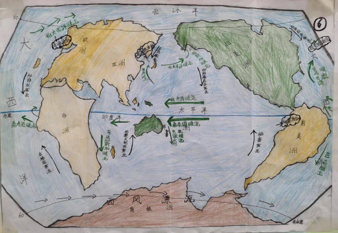 如何画世界地图简图图片