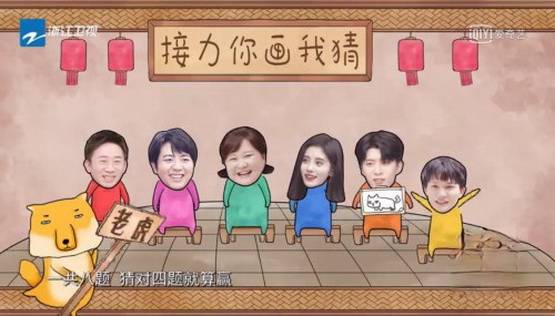 本环节,需要前五位成员依次在限定的5秒内画出节目组所给到的挑战关键