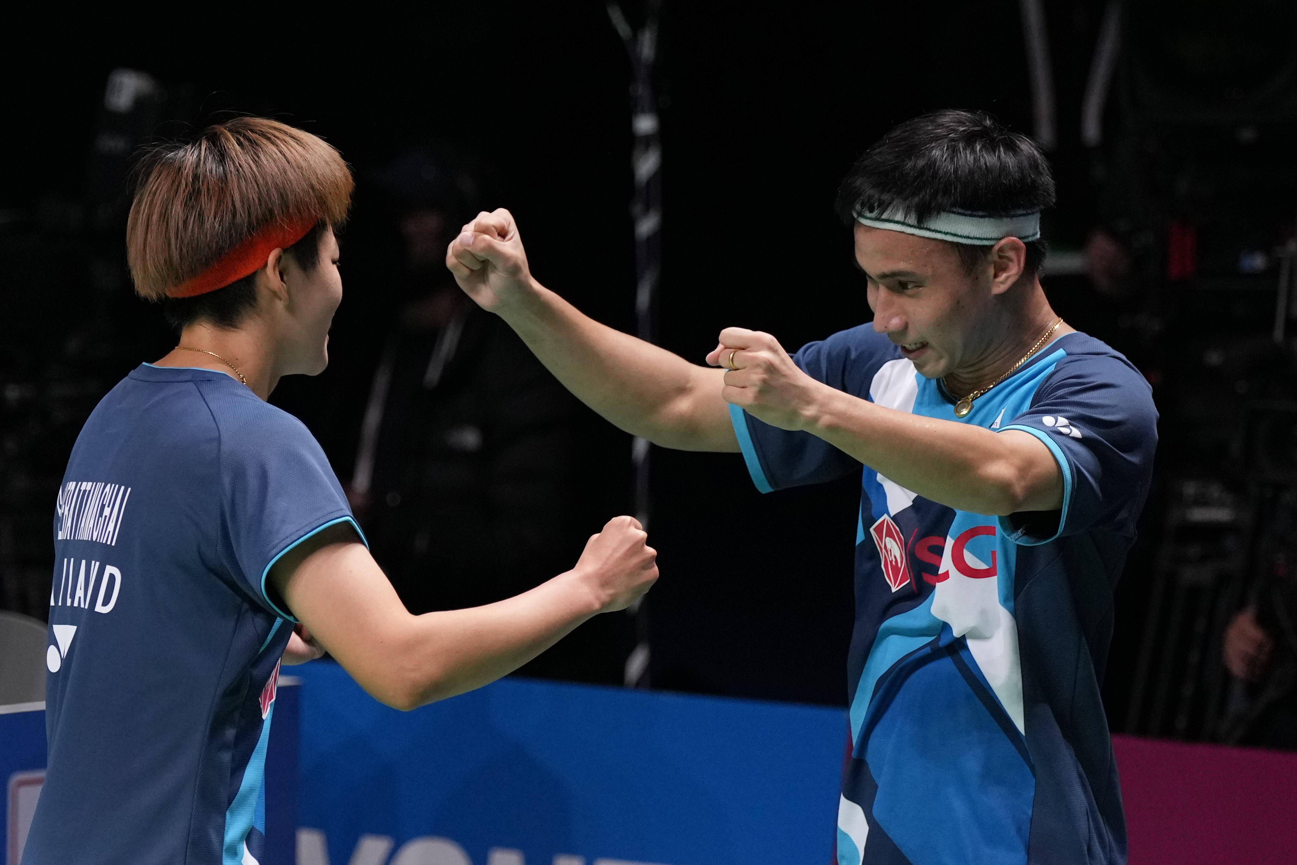 羽毛球世锦赛泰国组合混双夺冠