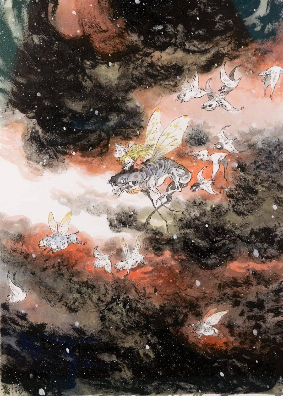 2015年,早稻出版了她的第一本画集《松风》.