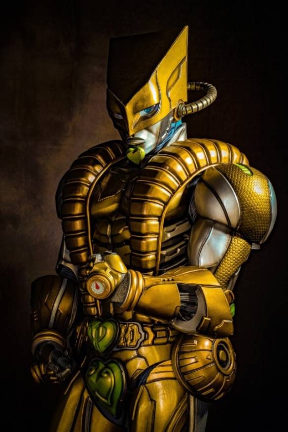 高成本cos粉丝自制jojo世界替身机械质感