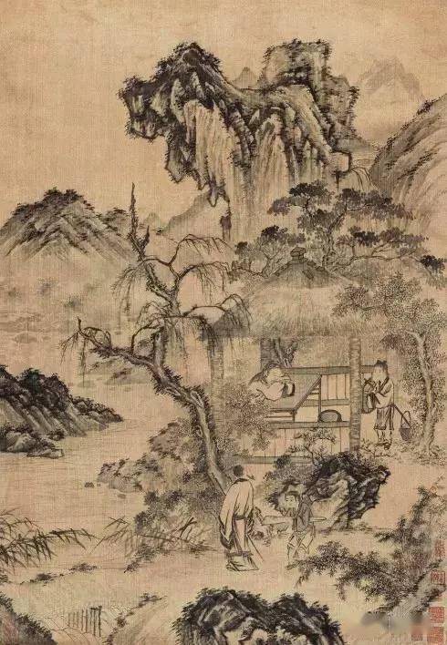 冬至，赏古画里的《访友图》_张旭光_草书_巡展