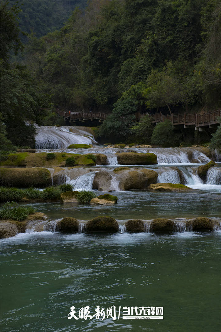 景区内碧水清冽荔波小七孔风景区是国家5a级风景名胜区,被誉为"地球