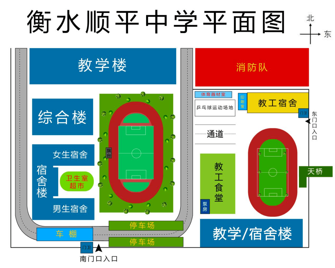 顺平县中学平面图图片