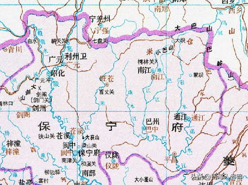 南江县关坝镇地图图片