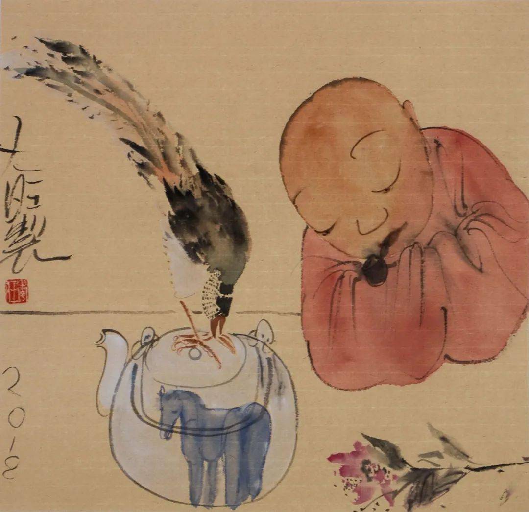 闲散宁静超凡脱俗李旺的中国人物画