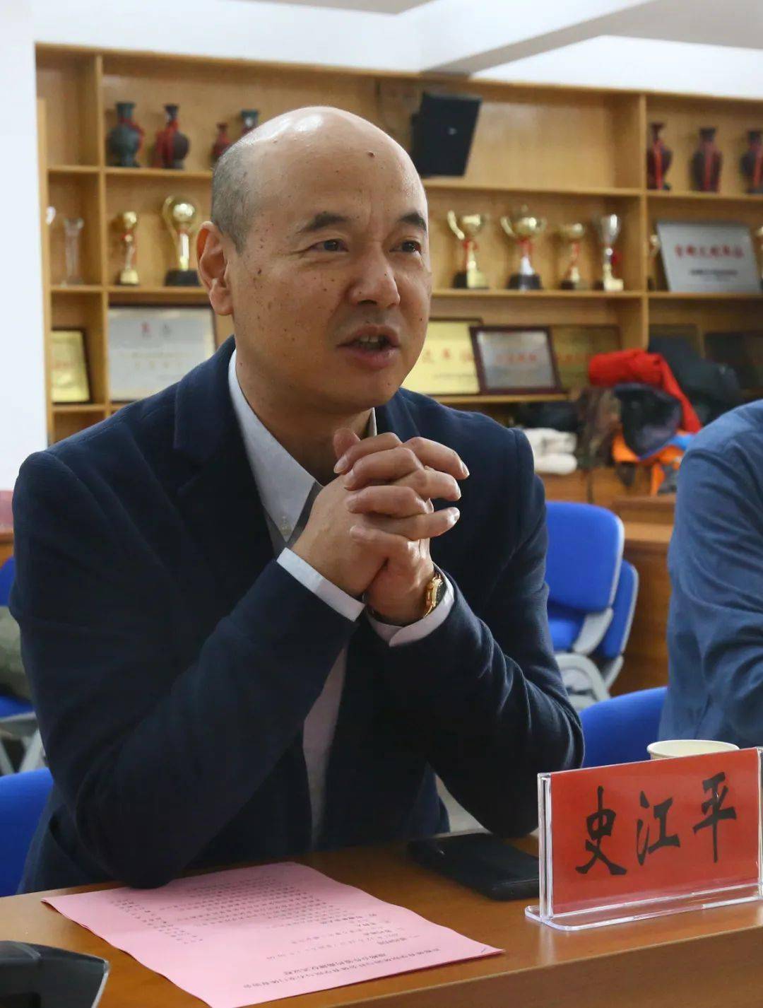 北京市体育局群众体育处处长史江平,丰台区体育局副局长关向青,丰台区