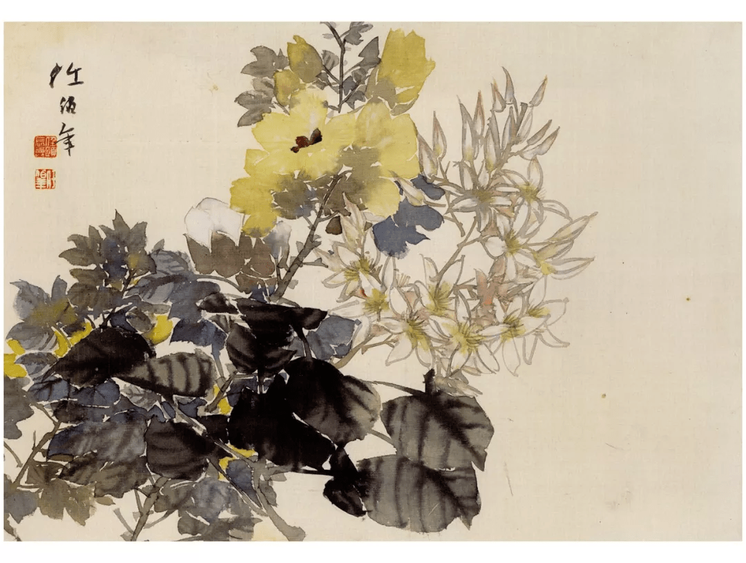 任伯年花鸟册页欣赏_色彩_白粉_著名画家