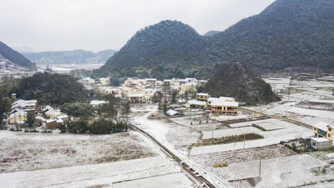 今年年初长顺的降雪雪景