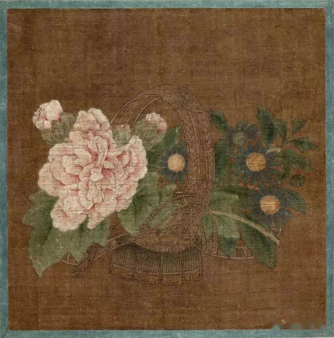 宋 佚名《盥手观花图》中的花篮天津艺术博物馆藏宋代 李嵩《花篮图》