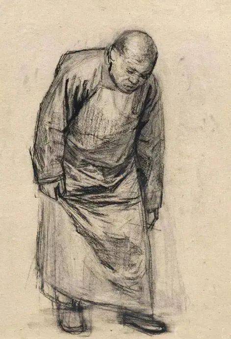 王式廓大型素描血衣10年间为此创造了百余幅人物素描