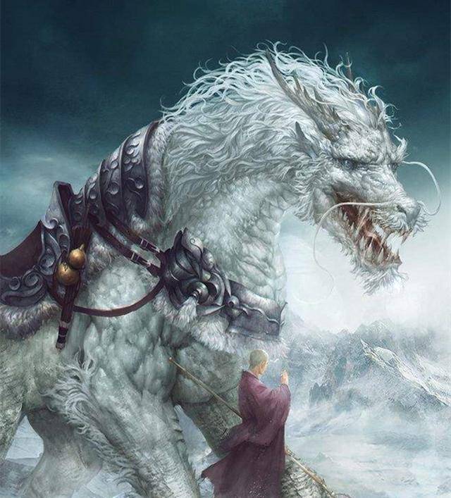 相传伏羲来到洛水的时候,有一匹龙马从水中跃出,它的背上驮着一卷"