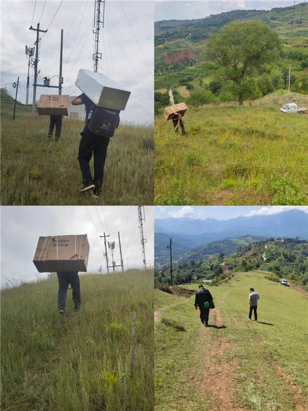 5g基站也怕热海尔人背空调上山给基站降温