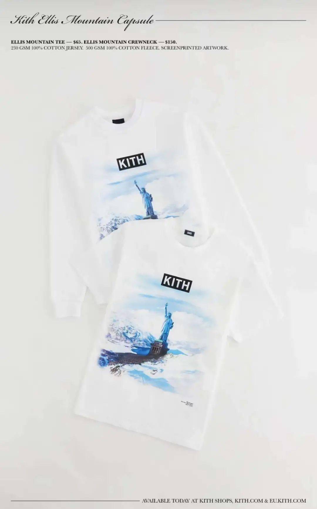 新品 Kith Ellis Mountain Tee White-