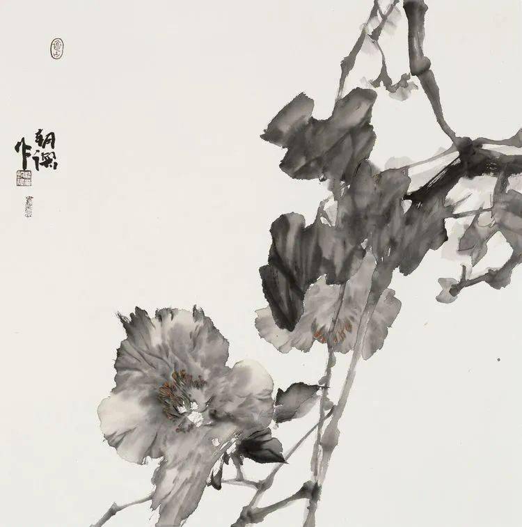 古韵浓厚又不缺乏现代气息的水墨牡丹