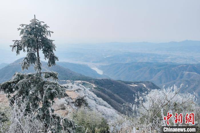 红安|雪后初霁的湖北红安老君山