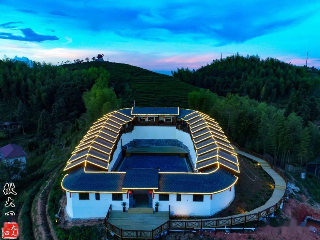 大田茶美人景区古堡民宿上榜首届三明67网红打卡地