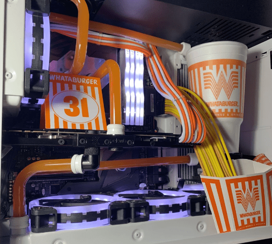 玩家分享保护伞主题定制pct病毒水冷脑洞大开