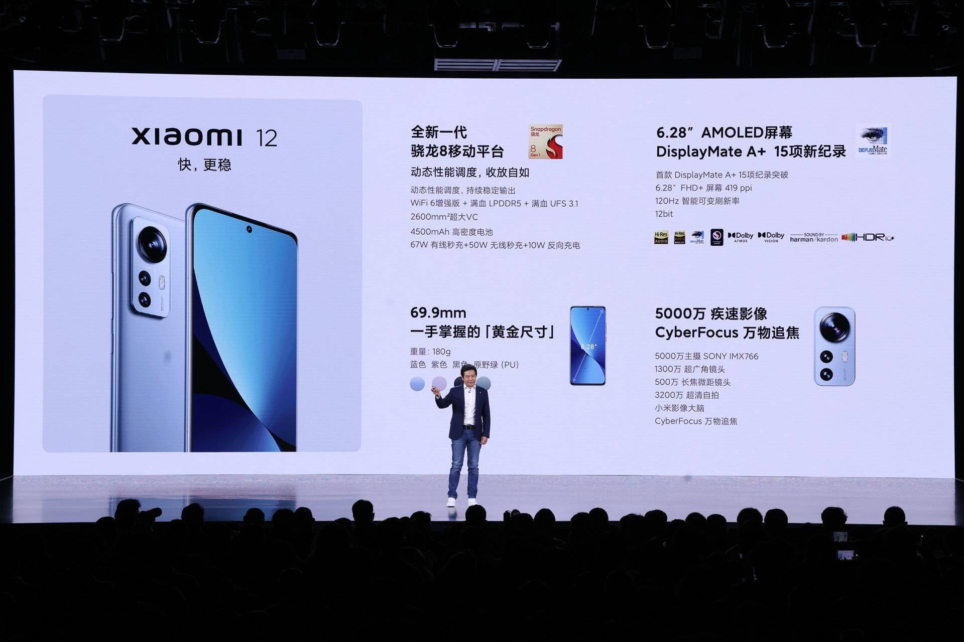 旗舰|对标iPhone 13！小米12发布：售价3699元起