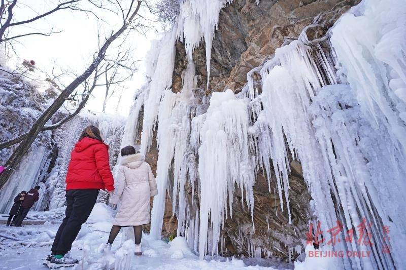 山头|荒山变冰雪世界！红色田庄村亲子冰瀑元旦迎客