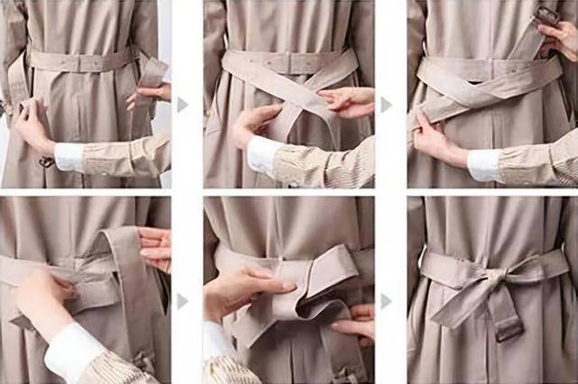 腰带怎么系好看?看看这三种,简单易学,一学就会_蝴蝶结_时尚_女生