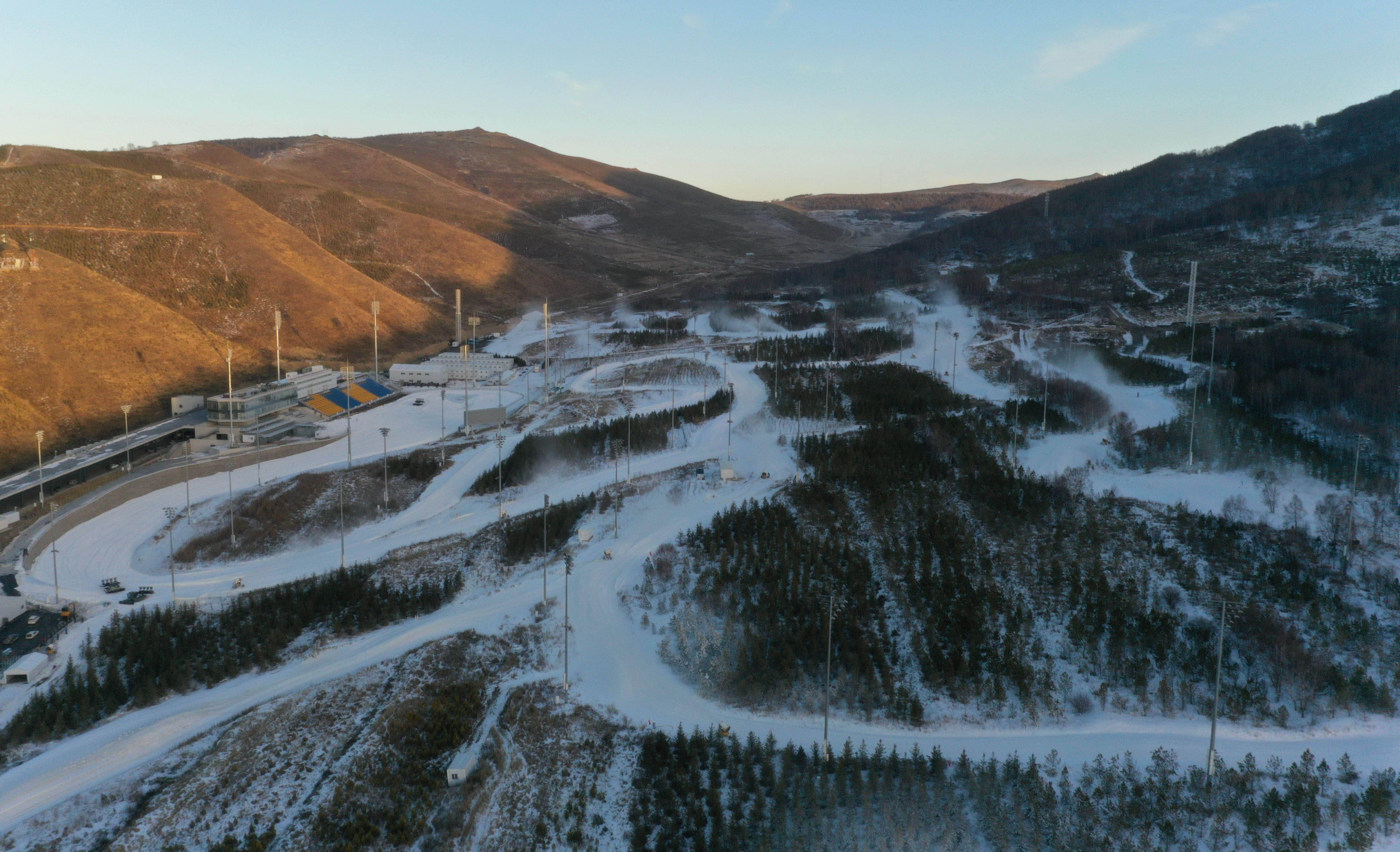 张家口赛区国家越野滑雪中心待迎高光时刻