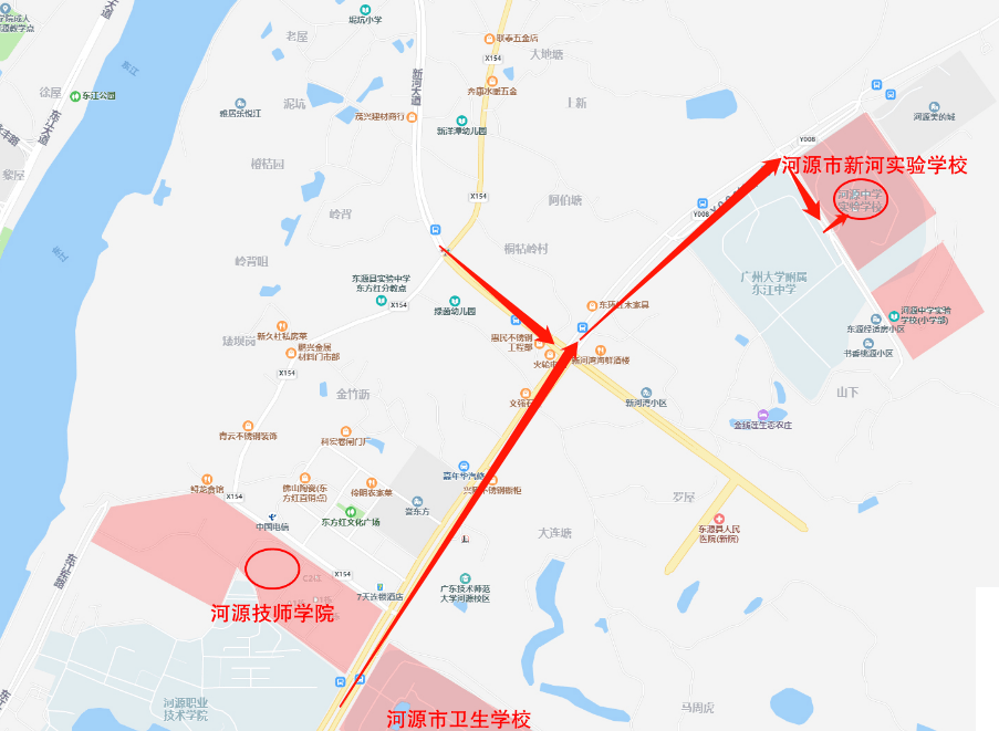 河源考场分布图提前看!_考点_考生_广东省