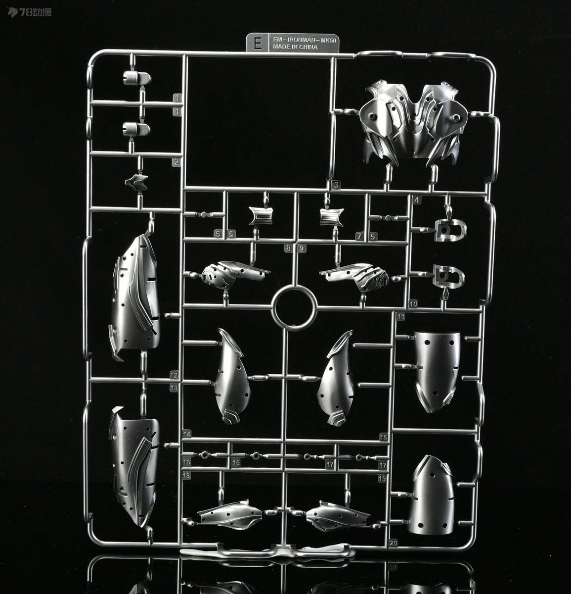 78官測:御模道 1/9 鋼鐵俠mk-50 豪華版_納米_零件_位置