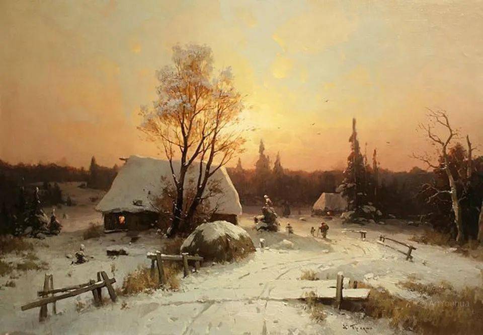 80后乌克兰画家的乡村风景真的太美了