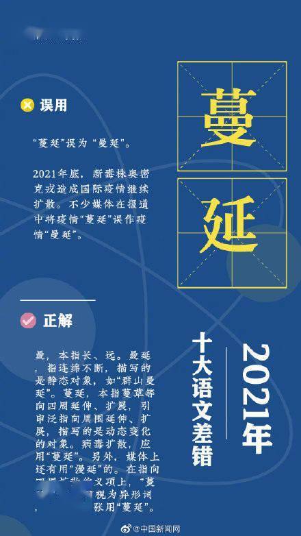 情结|2021年十大语文差错