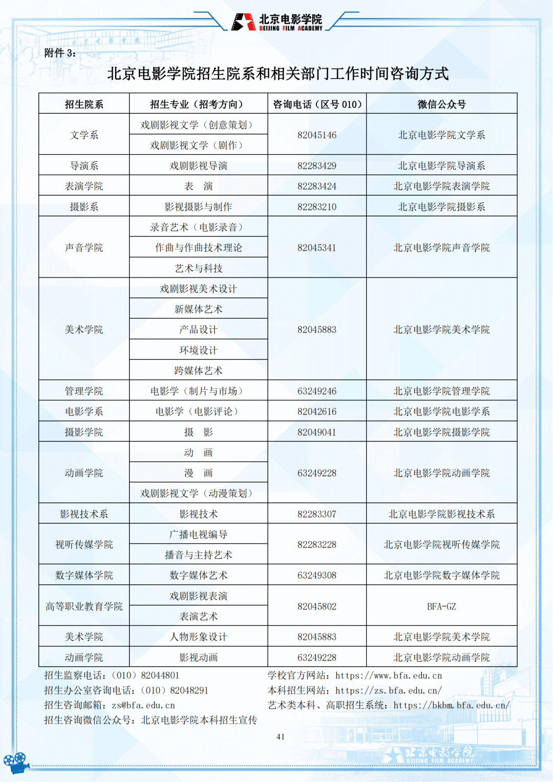 招生简章北京电影学院2022年艺术类专业招生简章附招考变化