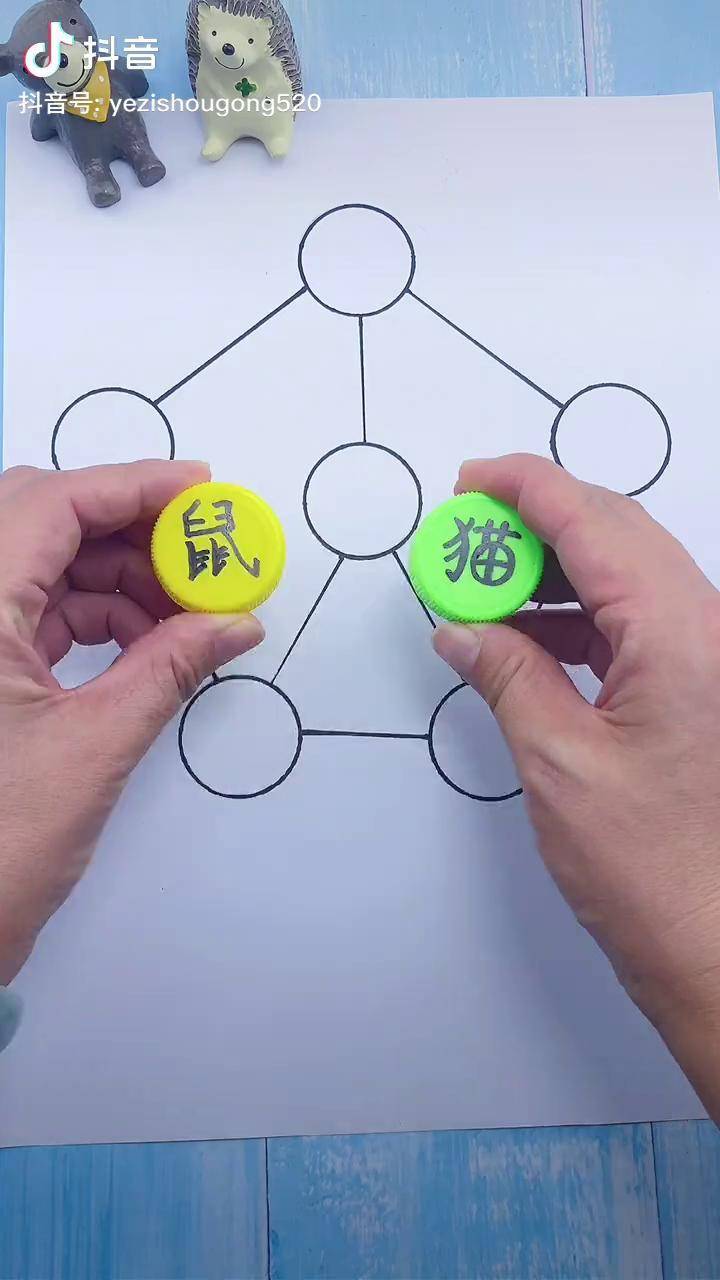 两个小瓶盖就能玩的小游戏,锻炼孩子逻辑思维能力和专注力专注力练习