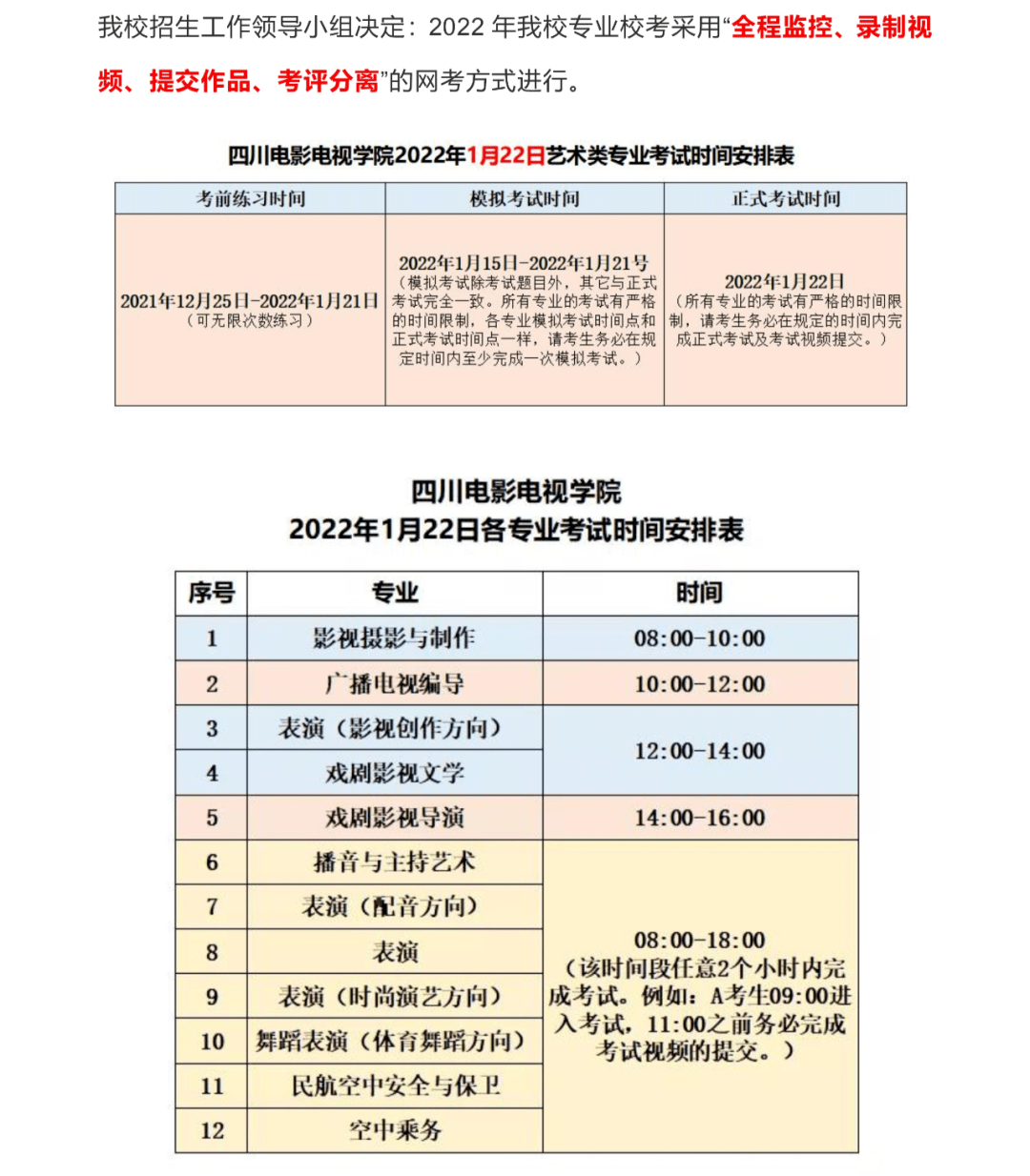 四川电影学院招生简章图片