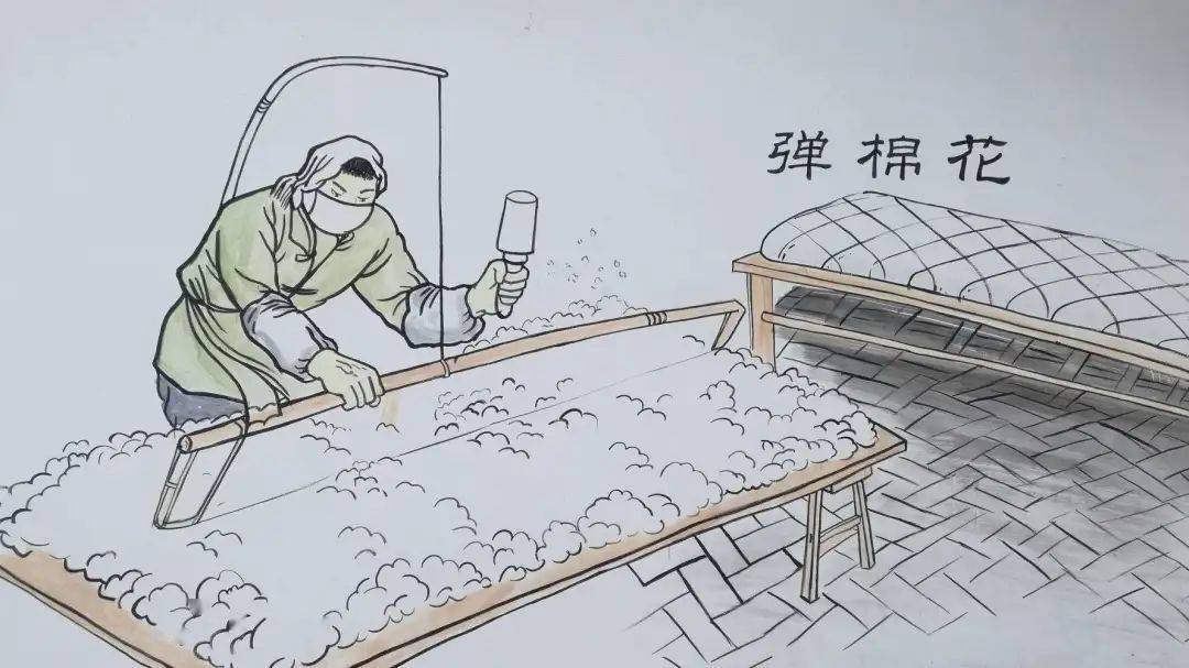 弹棉花记忆中的老手艺