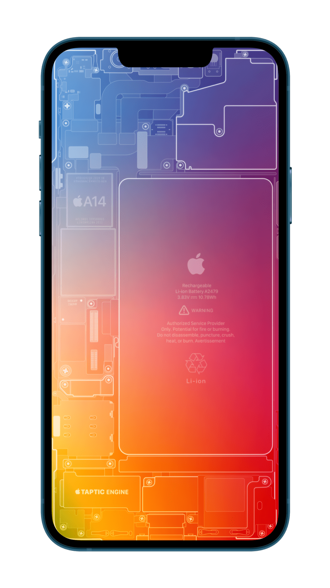一组iphone内部结构壁纸太好看了吧
