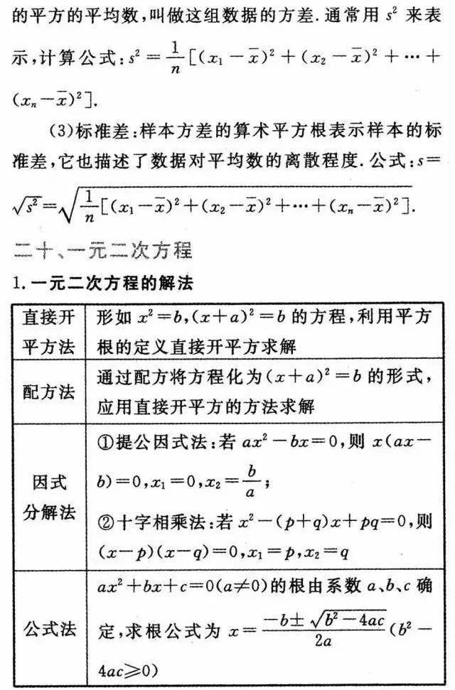 初三|初中数学三年公式+定理全汇总，初三必须掌握！