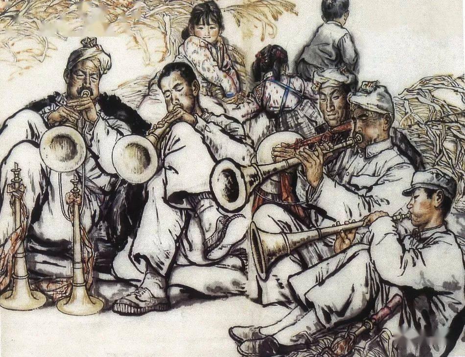 中国写生绘不尽的黄土情中国人物画大师刘文西作品附精彩局部